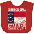 thumbnail image 3 of Inktastic Established November 21, 1789 North Carolina Flag Boys or Girls Baby Bib, 3 of 4
