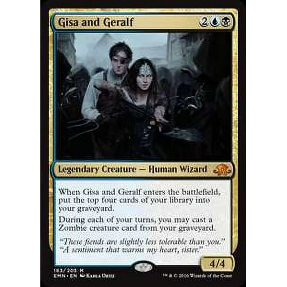 MtG Eldritch Moon Mythic Rare Gisa and Geralf #183