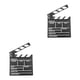 thumbnail image 2 of Methold Director Film Clapboard Escena de acción Clapper Board Película de Clap Slate Theatre Party Decoration Movie Clapper Board negro S 2piezas, 2 of 6