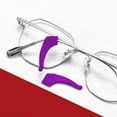 thumbnail image 4 of Plertrvy Clearance Cozy Home Non Slip Glasses Grips Eyeglass Retainer Anti Slip Ear Grips Hook Silicone Eyeglasses Ear Glasses Holder Purple(Purple@1466), 4 of 5