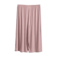 thumbnail image 1 of Yuyuzo Plus Size Capri Pajamas Pants For Women Causal Loose Elastic Waisted Solid Color Homewear Capris, 1 of 4