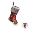 thumbnail image 1 of Calcetín de Navidad Colgando Medias de Navidad A cuadros Árboles de Navidad Adornos de Navidad para la fiesta familiar, 1 of 8