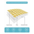 thumbnail image 5 of Yellow Full Size Down Alternative Comforter, Lightweight Comforter Quilt Bedding Set with Pillow Shams Country French Rustic Buffalo Plaid Modern Art All Seasons Bed Comforter Duvet Insert 78"x90", 5 of 7