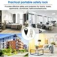 thumbnail image 5 of Portable Door Lock, Strong Multi Size Hotel Door Lock, Travel Door Stopper Lock, 5 of 5