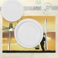 thumbnail image 3 of Ambesonne Nature Place Mats Set of 4, with a Bird Cage, Standard Size, Marigold Black, 3 of 6