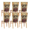thumbnail image 6 of Decorative Chair Back Cover One Size x2 Chair Cover Dining Chair Slipcovers Chair Back Decoration Festival Chair Decoration Super Cute Cat, 6 of 6