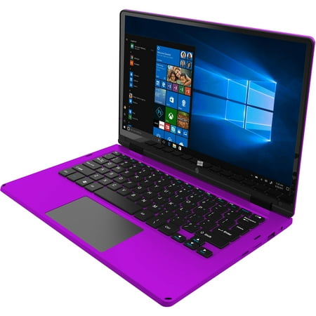 Ematic 11.6" Laptop, Touchscreen, 2-in-1, Windows 10, Intel Atom Quad-Core Processor, 2GB RAM, 32GB Flash Storage (EWT117)