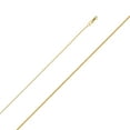 thumbnail image 2 of Wellingsale 14k Yellow Gold Polished Solid 0.9mm Braided Wheat Chain Necklace with Lobster Claw Clasp - 22", 2 of 6