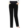 thumbnail image 6 of BLOCLOALO Work Pants Sweatpants Fleece Lined Leggings Women High Waisted Thick Warm Soft Pants Thermal Casual Reg & Plus Size Pants Straight Leg Pants Stretch Pants Comfortable Pants Black L, 6 of 6