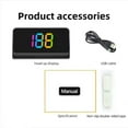 thumbnail image 2 of GPS HUD Digital Speedometer Head Up Display MPH Windshield Projector For All Car, 2 of 9