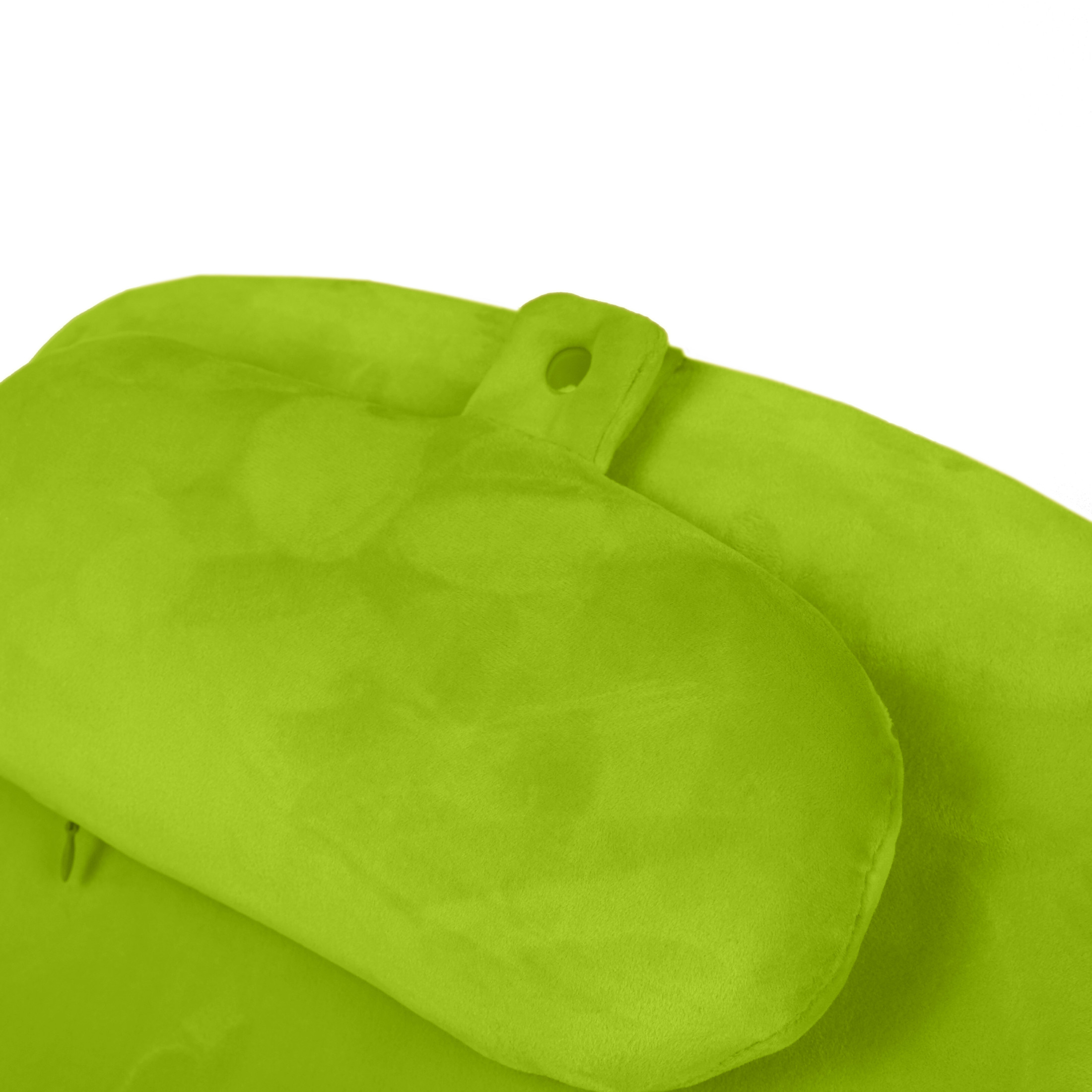 Noble House Ergonomic Spinal Posture Support Bed Pillow, Memory Foam Multi-Use Leg and Lumbar Cushion, Green