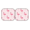 thumbnail image 7 of Naloa Cute Flamingo with Heart 2 Piece Foldable Car Sun Shades, Car Windshield Sunshade, Front Window Sunshade for Car, Truck, SUV - Large, 7 of 7