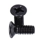 thumbnail image 3 of M Buder Tornillos de Cabeza Avellanada Cruzada M4x10 Acero A2-70 Galvanizado Negro 50 Piezas, 3 of 9