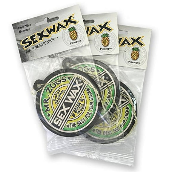 Sex Wax Air Freshener (3-Pack, Pineapple)