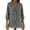 Gray, variant on hotojiny Womens Denim Shirt Business Casual Button Down Work Blouses Chambray 3/4 Sleeve Ruffle Tunic Tops Summer Jean Shirt