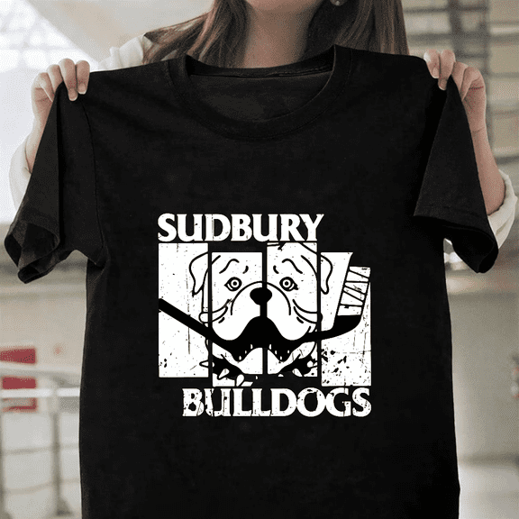 Sudbury Bulldogs Vintage Shoresy Hockey Sports Team Unisex T-Shirt, up to size 3XL.
