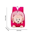 thumbnail image 3 of GobdXE Back To School Unisex Student Detachable Plush Monkey Doll Mini Backpack Love Heart Embroidery Front Pocket Water Resistant Daypack Size:One Size, 3 of 4