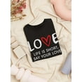 thumbnail image 3 of Say Your Love Simple  Shaped T-Shirt Women -Image by Shutterstock, Female 3X-Large, 3 of 4