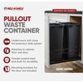 thumbnail image 3 of Rev-A-Shelf 53WC-2150SCDM-218 50 Qt Double Pullout Waste Container Trashcan, Black, 3 of 10