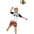 thumbnail image 2 of uikmnh Boys 2 Piece Rash Guard Swimsuit Set Short Sleeve Print UPF 50+ Sun Protection Size:11-12 Years, 2 of 6