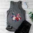 thumbnail image 4 of American Flag Tank Tops for Women Red White and Blue Womens Tank Top Memorial Day Womens Tank Womens American Flag Top Women Casual Sleeveless Printed Herringbone with Breathable Round Neck Top, 4 of 5