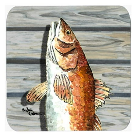 

Fish Red Fish Foam Coasters - Set 4 3.5 x 3.5 In.