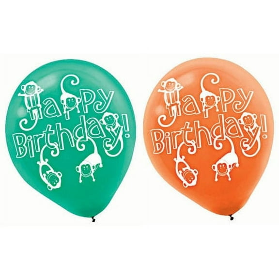 Jungle Animals Latex Balloons (6ct)
