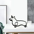 thumbnail image 4 of Abbracc Statue en Métal Figurine Abstraite Chiens et Chats Sculpture Animaux Objets de Collection Décor 11x16x0.5cm, 4 of 7