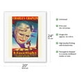 thumbnail image 2 of Limelight - Starring Charles Chaplin - Vintage Film Movie Poster c.1952 - Fine Art Rolled Canvas Print 16in x 20in, 2 of 4