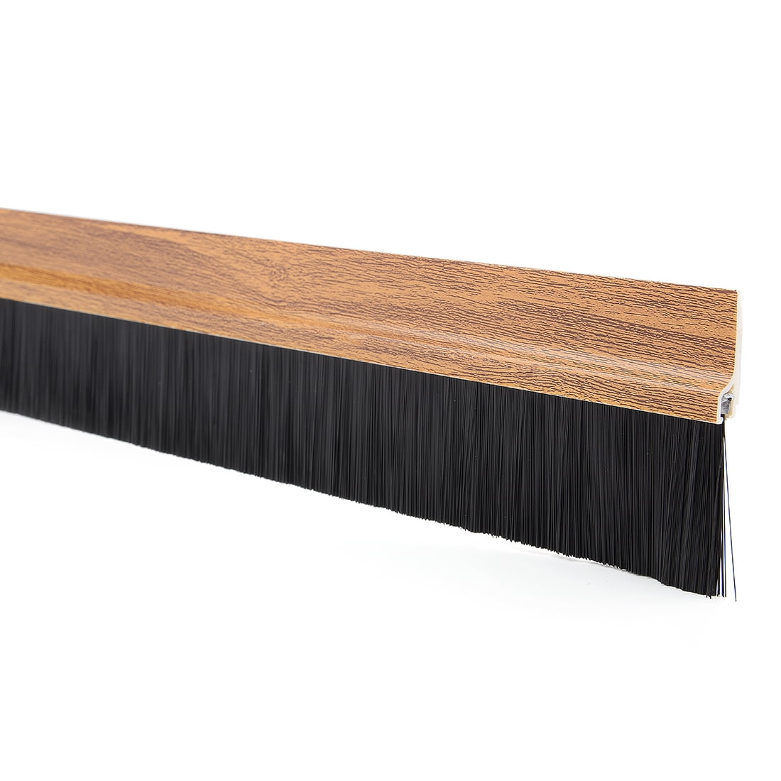 SelfAdhesive Door Bottom Sweep Wooden Plastic w 1.6" PVC Brush