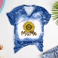 thumbnail image 3 of Birdeem Femmes Mode Imprimé Décontracté Col en V Manches Courtes T-Shirt Ample Blouse Hauts, 3 of 5