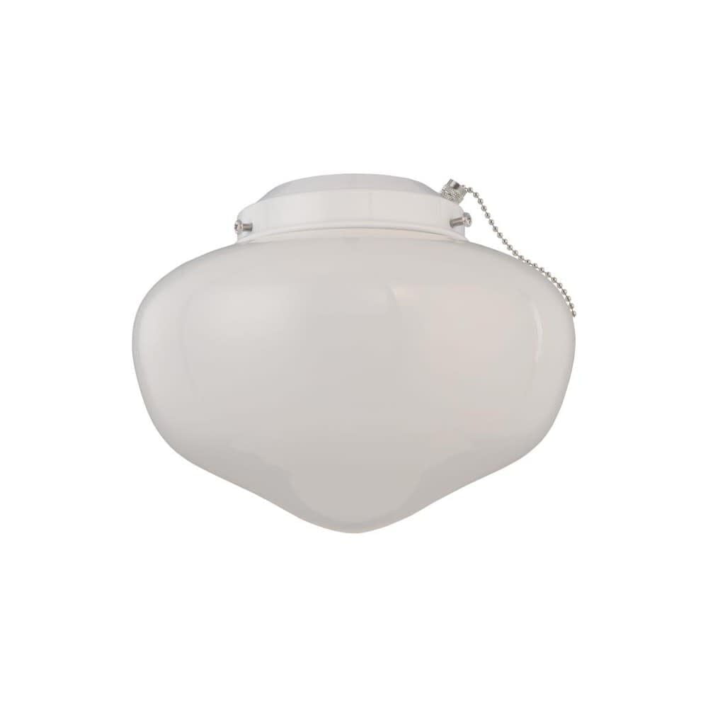 Westinghouse Semi-Gloss White Schoolhouse Ceiling Fan Light Kit