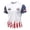 White, variant on Mens Graphic T-shirts Short Sleeve Crewneck Tops USA Patriotic Chest Graphic Relaxed Plus Size Summer T Shirts for Man Black L