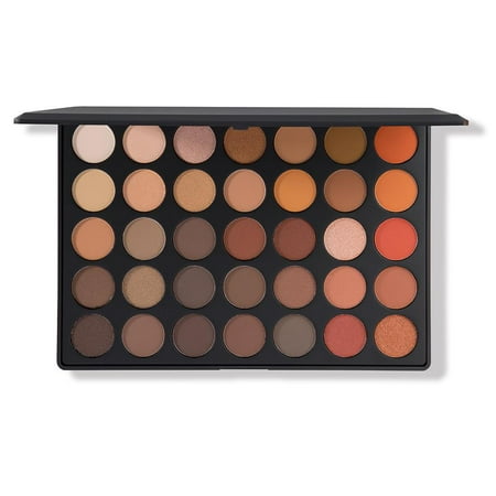 MORPHE BRUSHES 35 Color Nature Glow Eyeshadow Palette - (Best Naked Palette For Blue Eyes)