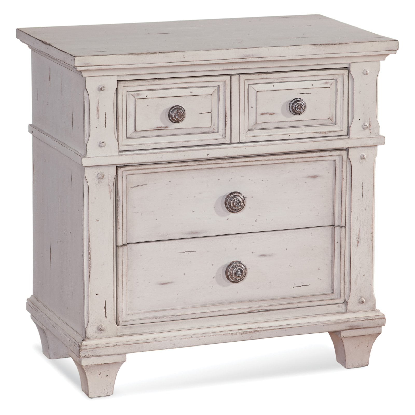 American Woodcrafters Sedona Vintage 3 Drawer Nightstand