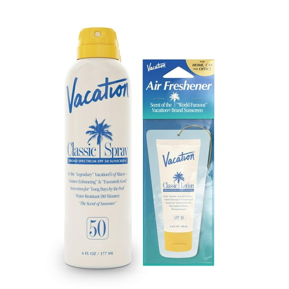 Spray de protección solar Vacation Classic SPF 50 de 177 ml + ambientador