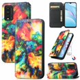 thumbnail image 1 of Compatible With Xiaomi Redmi 9t Case Colorful Wallet Card Slot Pu Leather Kickstand Magnetic Rfid Blocking Cover, 1 of 3