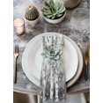 thumbnail image 3 of Cloth Napkins Set of 8 - 20x20 Inches, Grey Forest Washable Reusable Table Napkins, Modern Oil Painting Art Soft & Absortbent Dining Napkin for Party Wedding Hotel Restaurant, 3 of 8