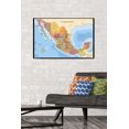 thumbnail image 3 of Map - Mexico Wall Poster, 22.375" x 34" Framed, 3 of 4