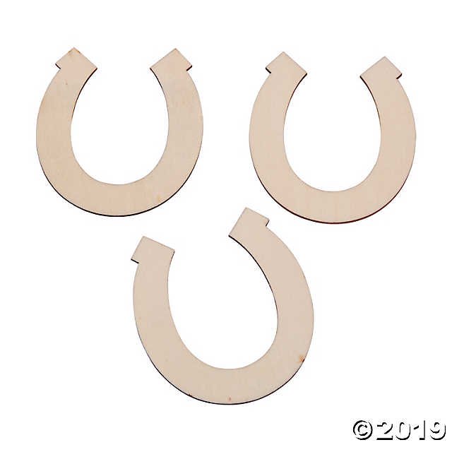 DIY Unfinished Wood Horseshoes