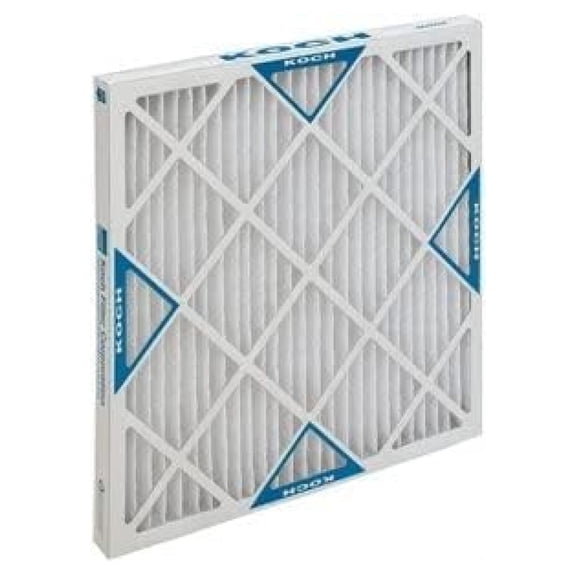 Furnace Filter 16x25x1 MERV 8 - 12 Pack Air Filters for HVAC - Koch Filter Replacement - 1 Inch Pleated Filters - Whole House Air Filtration