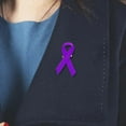 thumbnail image 4 of Brooch Cancer Awareness Lapel Pins for Women Purple Ribbon Micro Badge 100Pcs Jewelry 100PCS, 4 of 6