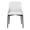White, variant on Cognac PU dining chair with black legs Set of 2