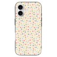 thumbnail image 1 of Funda de TPU con lunares para iPhone 16: ultrafina, a prueba de golpes, antiamarilleo, resistente a arañazos, compatible con carga inalámbrica, agarre mejorado, estilo negro., 1 of 7