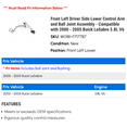 thumbnail image 2 of Front Left Driver Side Lower Control Arm and Ball Joint Assembly - Compatible with 2000 - 2005 Buick LeSabre 3.8L V6 2001 2002 2003 2004, 2 of 2