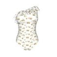thumbnail image 4 of Yiaed Dump Truck Print Women One Piece Swimsuits Tummy Control One Shoulder Bathing Suits Pattern Ruffle Swimwear-Small, 4 of 8