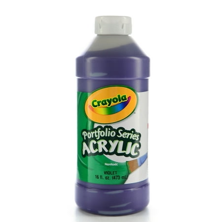UPC: 0804551868764 | Crayola Portfolio Series Acrylic Paint Violet  16 Oz (Pack Of 2)