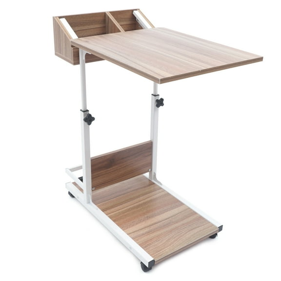 Hyxoo Rolling Laptop Desk Bedside Table Computer Over Bed Standing Height Adjustable