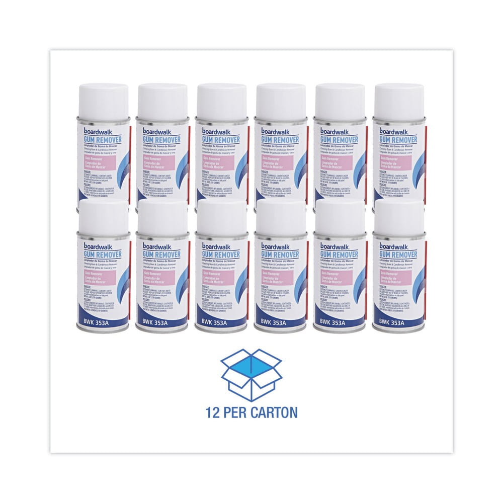 Boardwalk Chewing Gum & Candle Wax Remover 6oz Aerosol 12/carton (BWK353ACT)