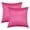 Hot Pink, variant on Aiking Home Solid Faux Silk Euro Shams Set of Two 26 x 26 inch, Hot Pink